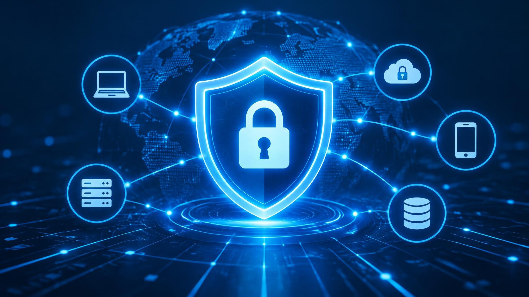 cybersecurity shield icon
