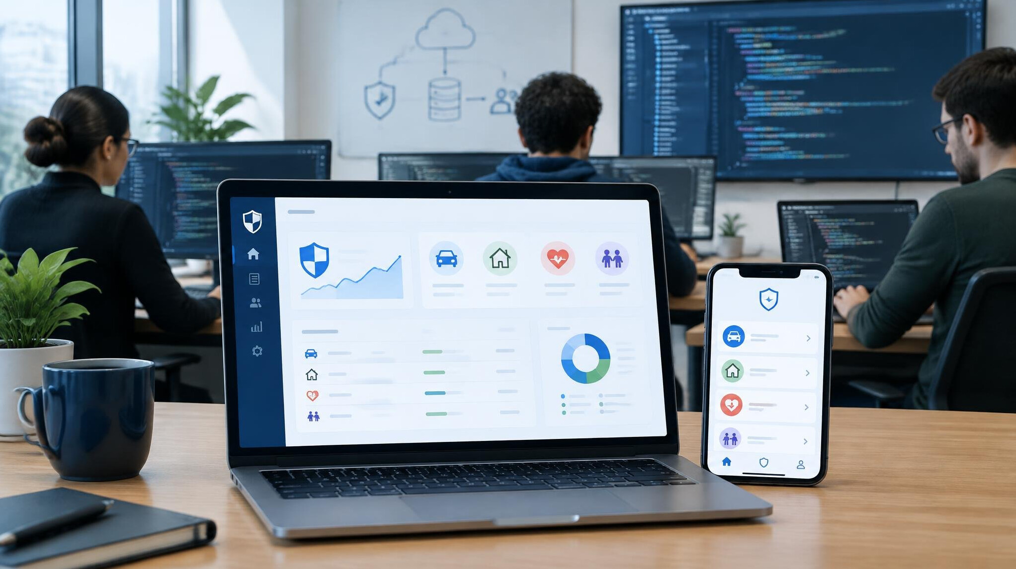 insurance software dashboard