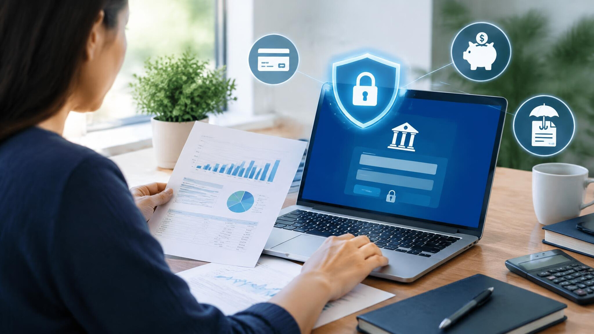 person reviewing financial documents